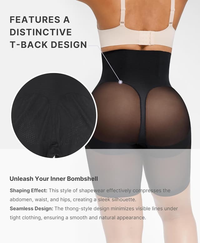 Detalle 2 de SHAPELLX Shapewear High Waist Tummy Control 1️⃣🩲