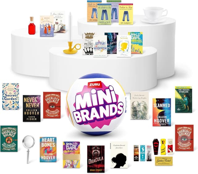 Detalle 2 de Mini Brands Mini Books Serie 2 von ZURU – Sammelspielzeug mit 5 Miniatur-Büchern & Zubehör (ab 3 Jahren, Kapsel)