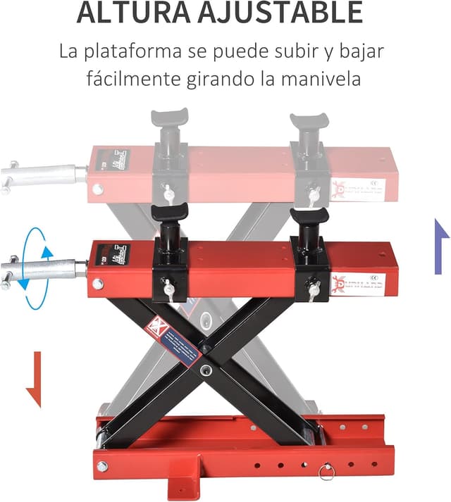 Detalle 1 de DURHAND Plataforma Elevadora para Motocicletas 500 kg
