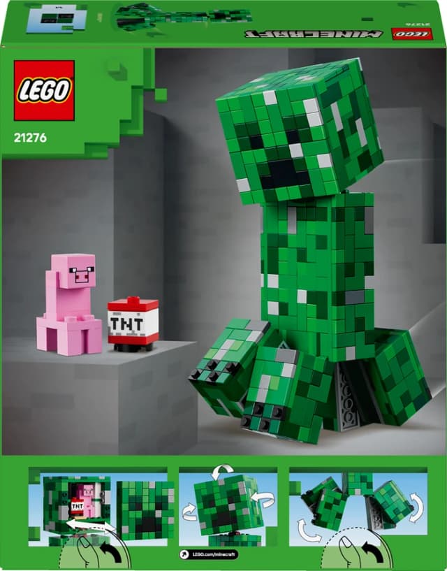 Detalle de LEGO Minecraft Der Creeper 21276 – Creeper-Modell mit Action- und Modellmodus