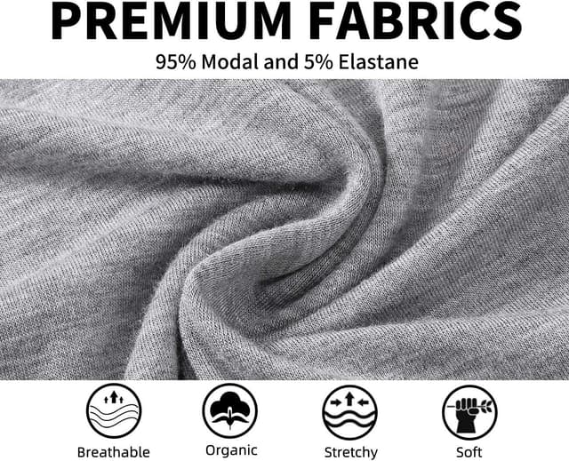 Detalle de JINSHI Women’s Modal Pajama Pants with Pockets, Soft Lightweight Elastic Drawstring Lounge Bottoms