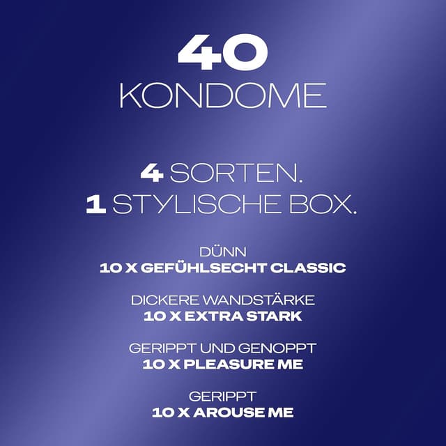 Thumbnail 1 de Durex Surprise Me Kondome 40er Pack 🛡