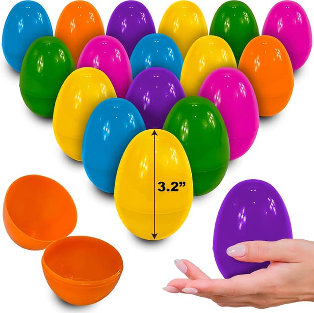 Detalle de stargo 50 Pack Large Plastic Easter Eggs