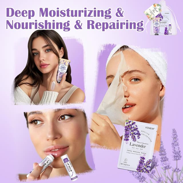 Detalle 2 de 60 Pack Bulk Lip Balm, Facial Mask & Hand Cream Sets for Easter Baskets, Teacher Appreciation, and Bridesmaid Gifts