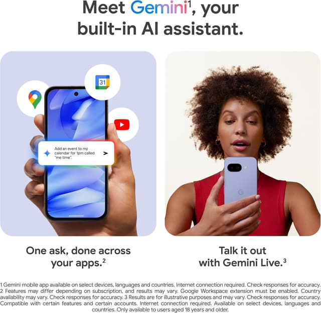 Detalle 2 de Google Pixel 9a 128GB unlocked smartphone