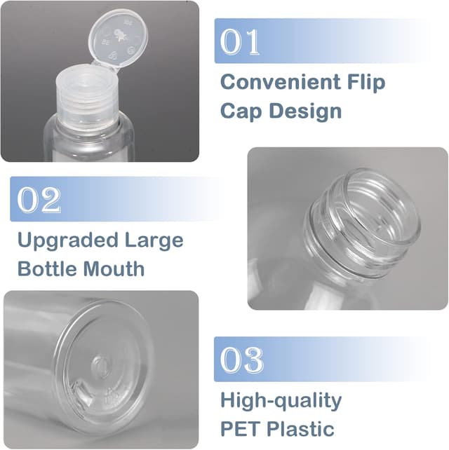 Thumbnail 1 de BillyBath Botellas de viaje 100 ml 6 un. con 2 embudos