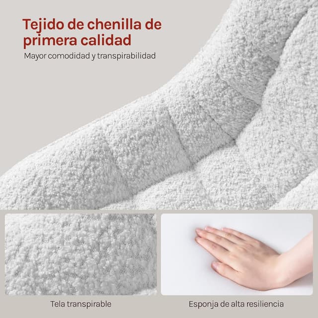 Thumbnail 5 de WOLTU BH408ws-1 Taburete tocador altura ajustable