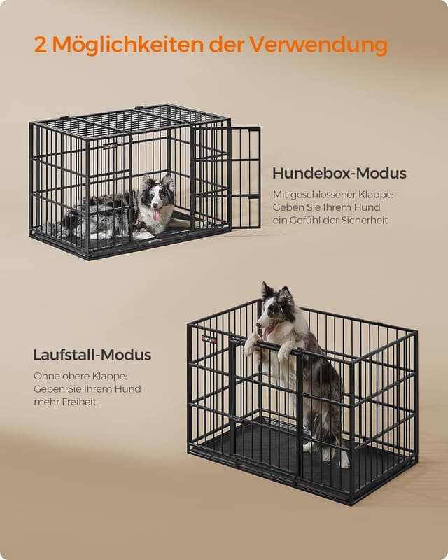 Thumbnail 5 de Feandrea Hundekäfig 107x70x75 cm