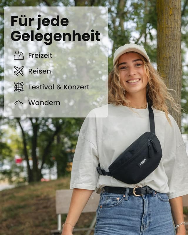 Detalle 1 de LARKSON Finn Bauchtasche 3 Liter Blau