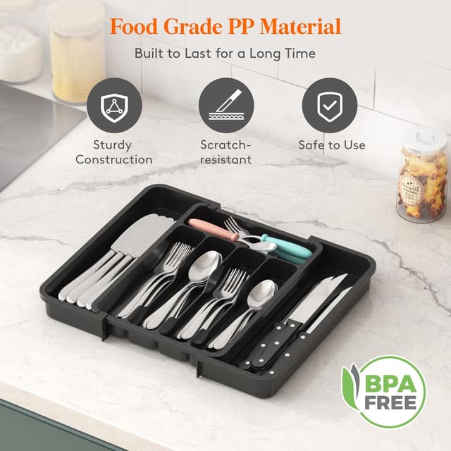 Thumbnail 3 de Lifewit Silverware Drawer Organizer expandable tray 🍽