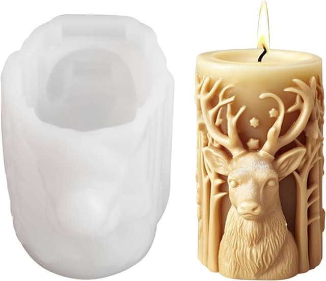 Imagen de WANDIC Christmas Elk Silicone Mold 1 piece 🕯 en OfertitasTOP