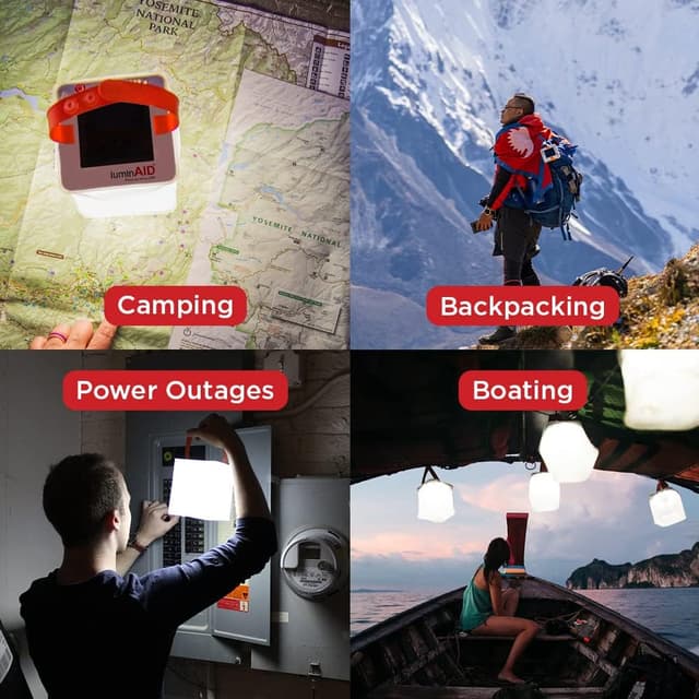 Detalle de LuminAID Solar Camping Lantern 1-pack 🏕