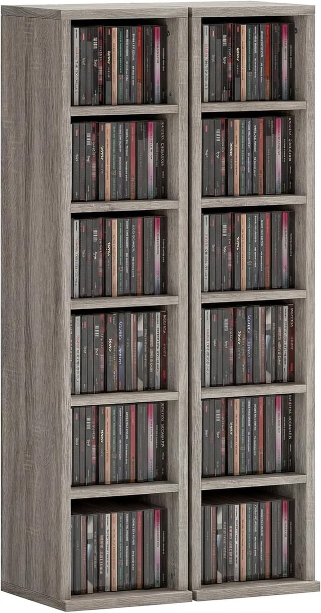 Detalle de HOMCOM étagère colonne pour CD, 204