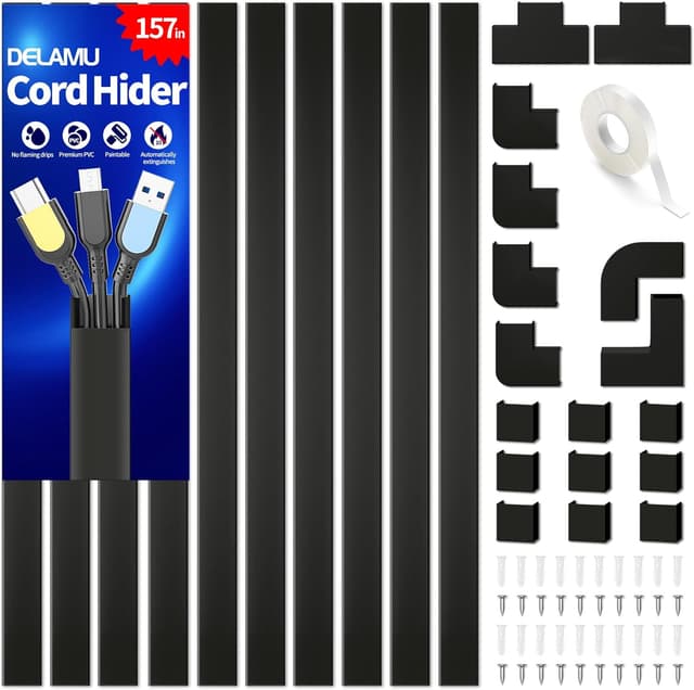 Imagen de Delamu L400mm Cable Trunking 4M for 2–3 Cords en OfertitasTOP