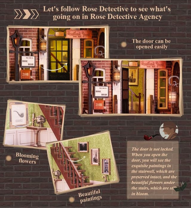 Thumbnail 5 de CUTEBEE Book Nook Kit Casa Delle Bambole