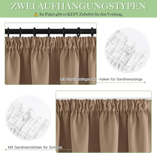 Thumbnail 5 de KGORGE Gardinen Blickdicht 145×140 cm 🪟