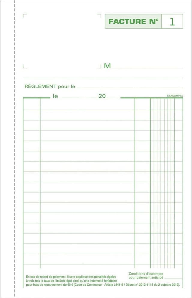 Thumbnail 1 de EXACOMPTA Manifold Factures 50 Seiten