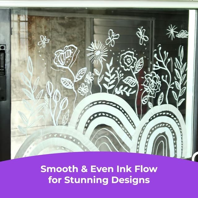 Detalle 2 de Chalkola White Jumbo Chalk Pens (15mm) – Pack of 2 window & chalkboard markers