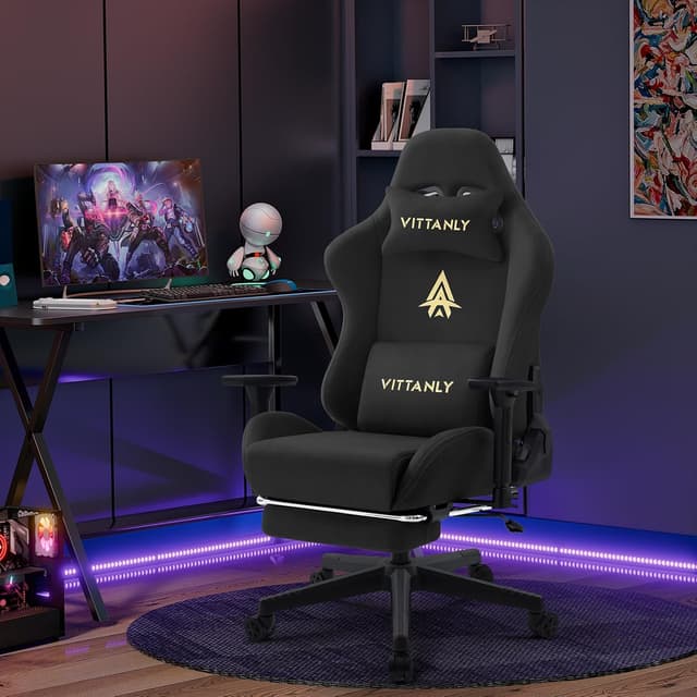 Detalle 2 de Vittanly Gaming Stuhl mit 3D-Armlehnen