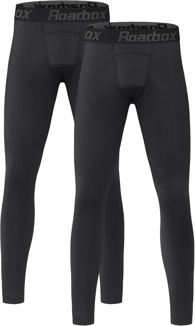Thumbnail 6 de Roadbox Boys Compression Leggings – Youth quick-dry athletic tights for football, basketball and PE base layers