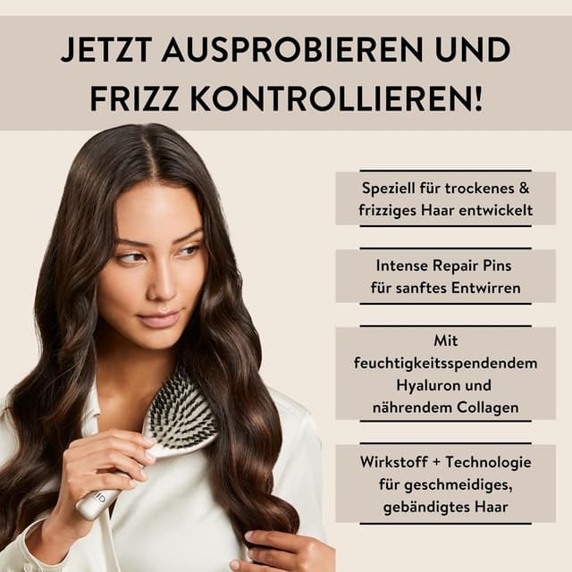 Thumbnail 6 de PARSA Beauty Hair ID Anti-Frizz Haarbürste mit Wildschweinborsten für glatte, weniger frizzige Haare