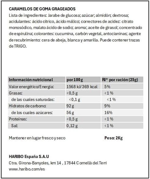 Thumbnail 2 de Haribo Dragibus Soft 🍬 2 kg - Dulces Masticables