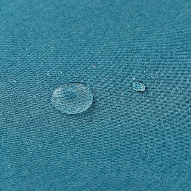 Detalle de EMEMA Kissenbezug Outdoor wasserdicht Pfauenblau, 2er-Set 30x50 cm