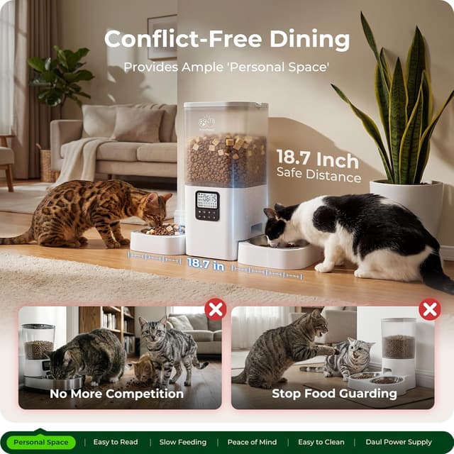 Detalle 2 de Frienhund Automatic Dual Cat Feeder