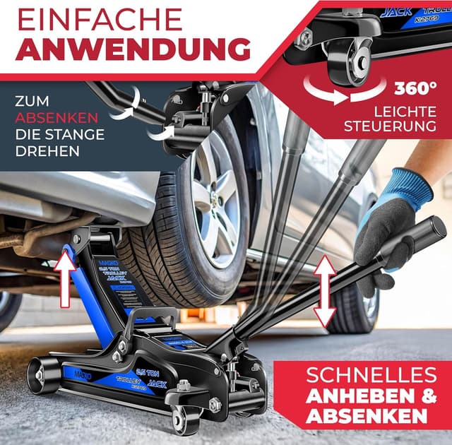 Thumbnail 4 de MASKO Gato hidráulico de elevación plana 2,5 t