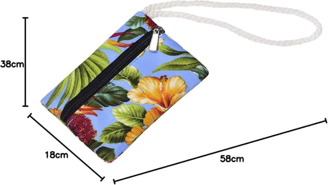 Thumbnail 6 de DonDon Grand sac de plage imperméable à fermeture éclair et bandoulière (grand format)