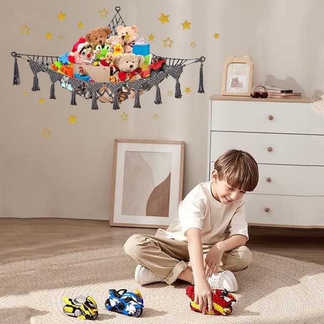 Thumbnail 6 de DreamyRetreat Teddy Hammock Net 2-pack