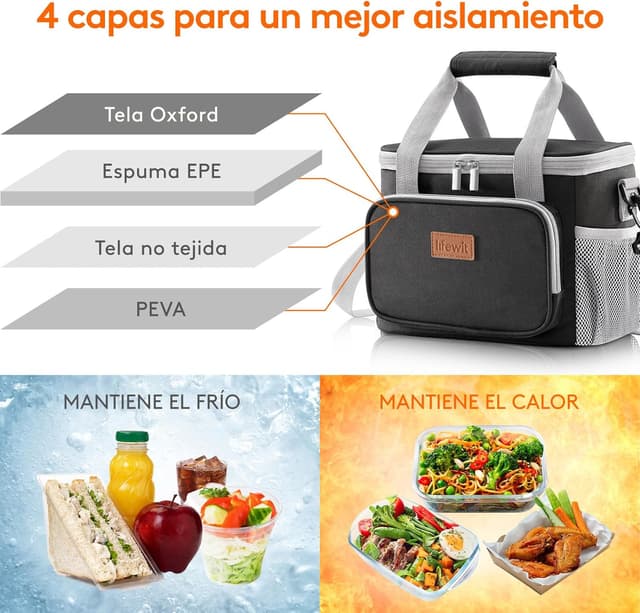 Thumbnail 1 de Lifewit Bolsa Térmica Porta Alimentos 🧊 8.5L
