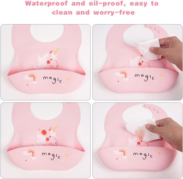 Thumbnail 6 de Vicloon Bavaglini Silicone 2 pezzi 4 misure