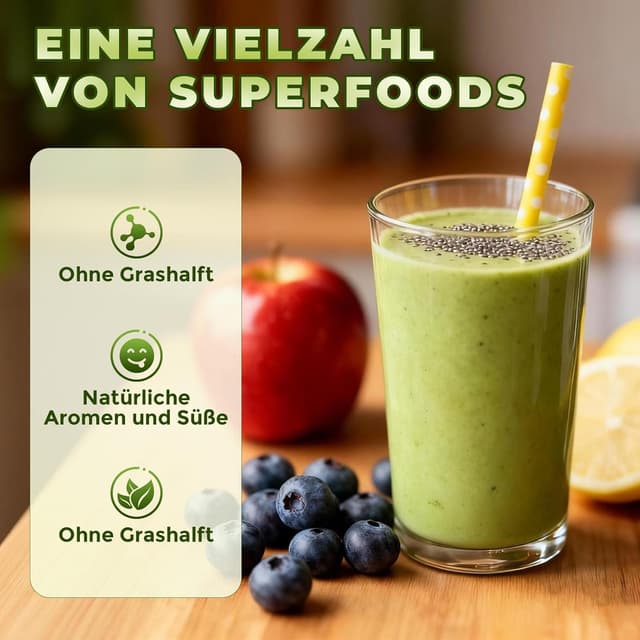 Detalle 1 de Grünes Entgiftungspulver mit Matcha, 200 g