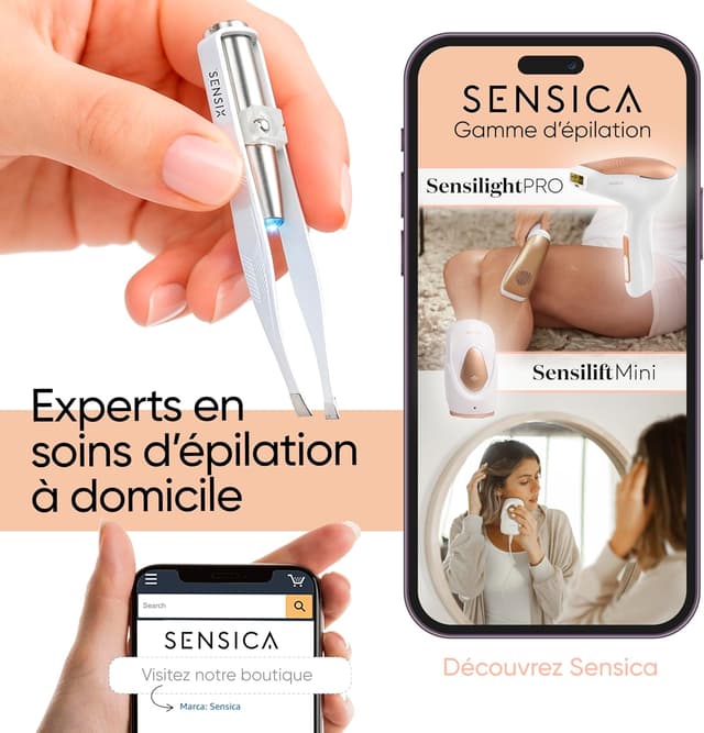 Thumbnail 5 de Pince Sensica LED pointe biseautée, 3 piles