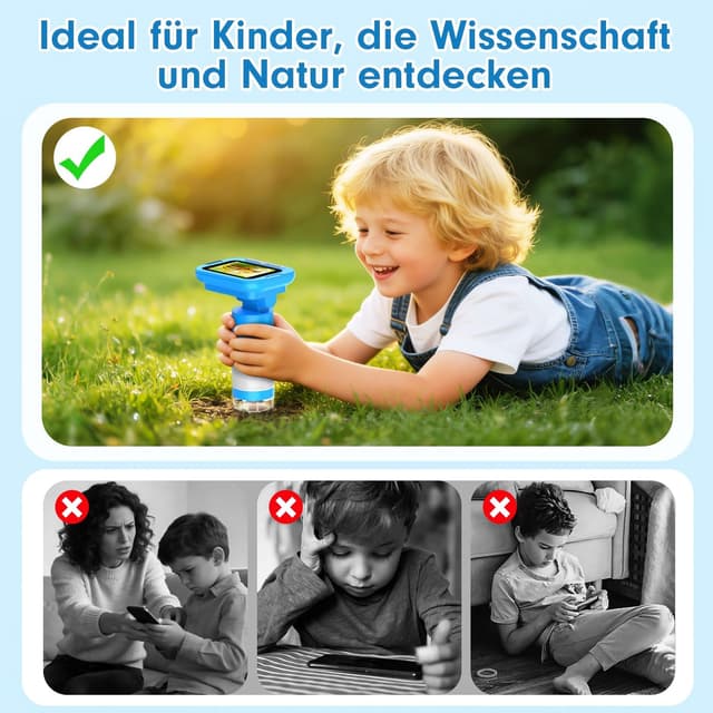 Detalle 2 de FINIBO Digitales Mikroskop 1000X 4,3 Zoll