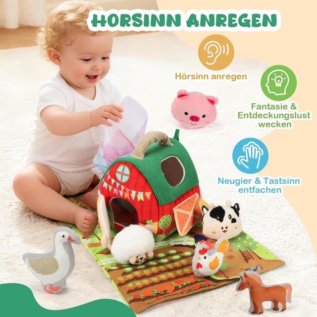 Thumbnail 5 de URMYWO Baby Spielzeug Bauernhof Montessori Sensorik