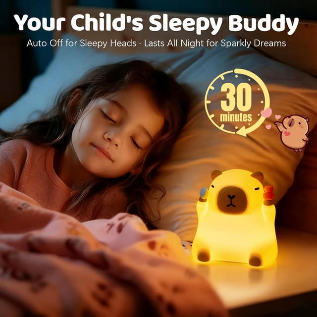 Detalle de Capybara night light with 0.5H timer