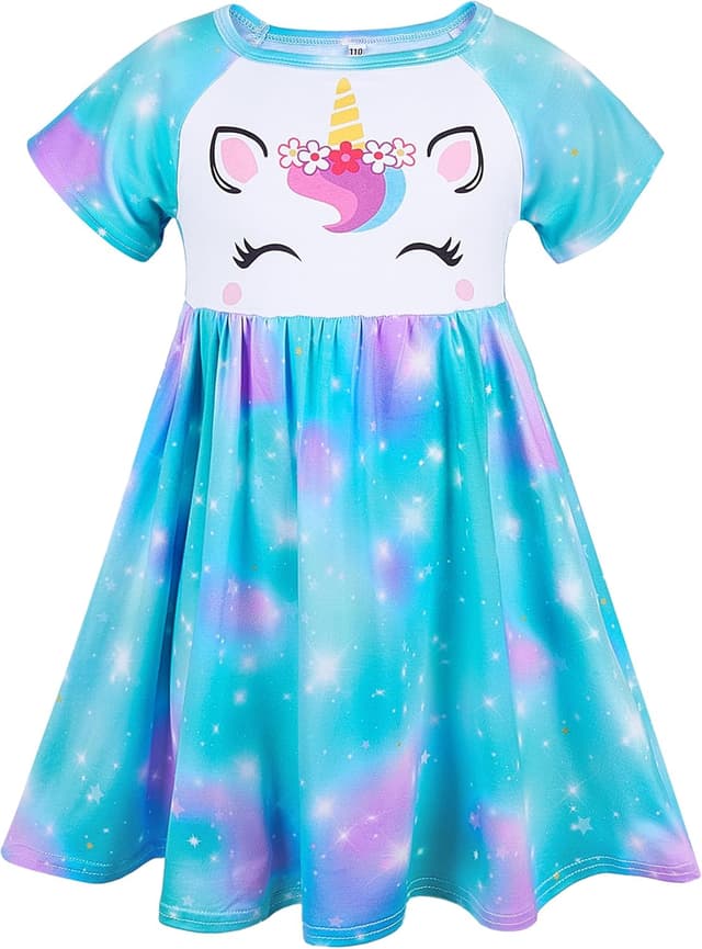 Imagen de ICOSY Girls Nightgown Unicorn Dress 3T en OfertitasTOP