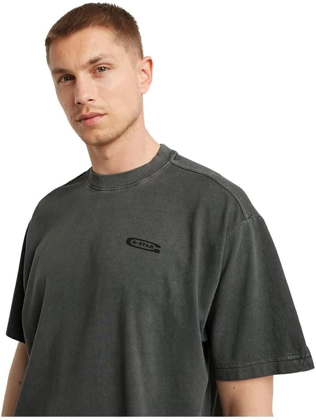 Detalle 2 de G-Star Herren Pigment Dye Loose Regular Tee T-Shirt (1er Pack) – bequeme Passform mit originellem Look