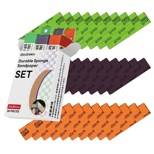 Thumbnail 6 de Hobby Model Tools carta vetrata adesiva riutilizzabile per levigatura bagnato/secco 600/800/1000