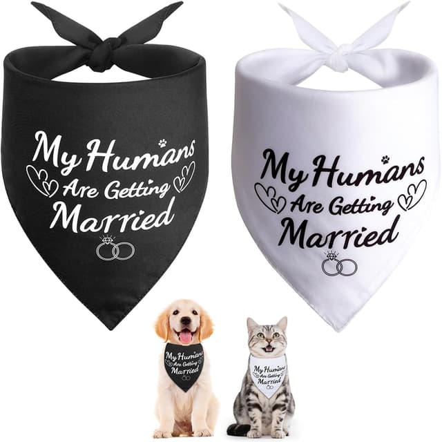 Imagen de SZEE Dog Wedding Bandanas 2 Pack en OfertitasTOP
