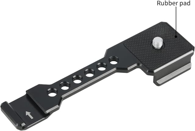 Detalle 2 de NICEYRIG Arca Swiss Quick Release Clamp with Cold Shoe Extension Bar (aluminium alloy) – 433