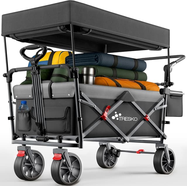 Imagen de TRESKO Carrello pieghevole con tetto e vano frigorifero, 150 kg 🛒 en OfertitasTOP