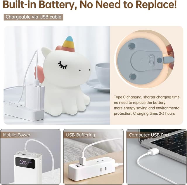 Thumbnail 6 de AmmToo Kinder-Nachtlicht mit Timer