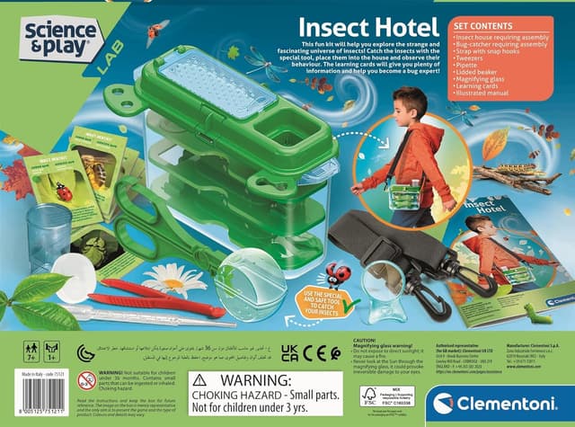 Detalle 1 de Clementoni Science&Play Insect Hotel (75121) science kit for kids 7+