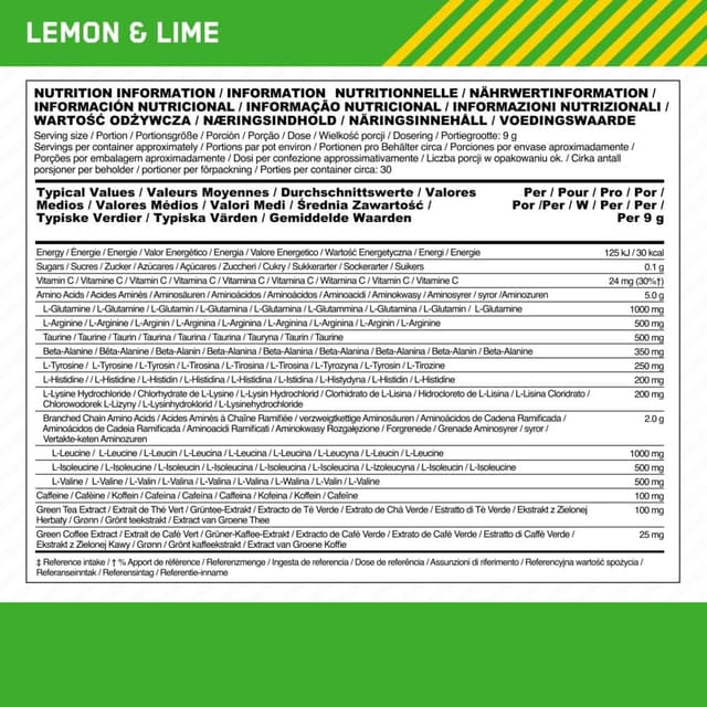 Thumbnail 6 de Optimum Nutrition Amino Energy 270 g