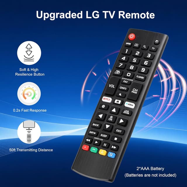 Thumbnail 6 de Pack of 2 Universal LG TV Remote Control Replacement (No Setup Needed) for IR Remotes
