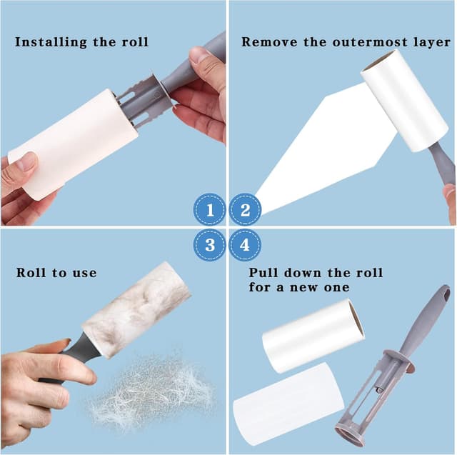 Thumbnail 3 de Omtofo Fusselrolle 540 Blatt 🧹