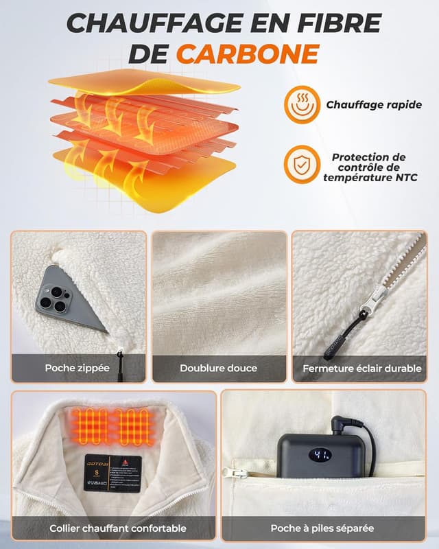Thumbnail 4 de GOTOBI Gilet chauffant femme 16000mAh